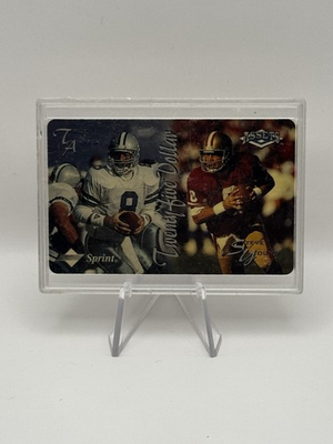 #ad TROY AIKMAN AND STEVE YOUNG ASSETS sprint Phone Card. ENCASED 2055 $89.99