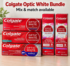 Colgate optic white and pro series toothpaste bundle