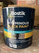 Bostik Bituminous Black Paint 2.5L – Waterproof Roof & Metal Protection