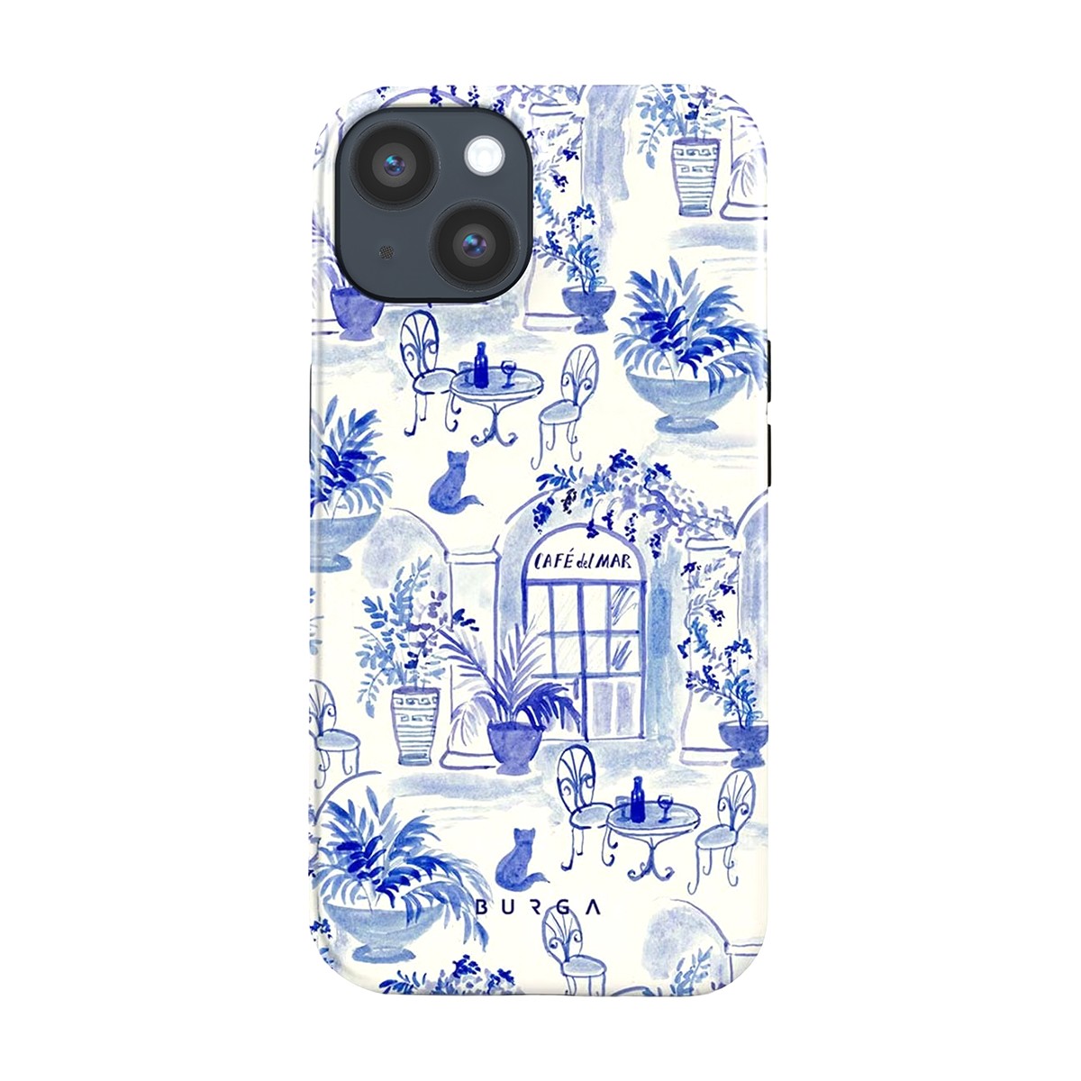 Coque iPhone 14 Burga robuste contre les fissures écran et objectif photo