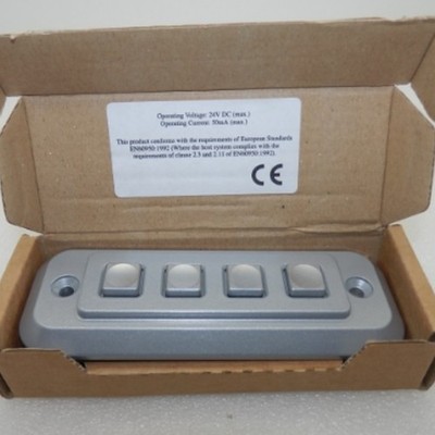 Storm Interface 1K040003 1000 Series IP65 4-Key Keypad Chromed Die-Cast Zinc