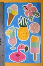 "Hello Summer!" Vinyl Decal Large Format Sticker Sheet