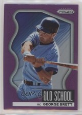 2022 Panini Prizm Old School Purple Prizm George Brett #OS-6 HOF b4d