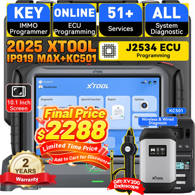 XTOOL IP919 MAX KC501 Car IMMO Key Programming J2534 Programming Diagnostic Tool