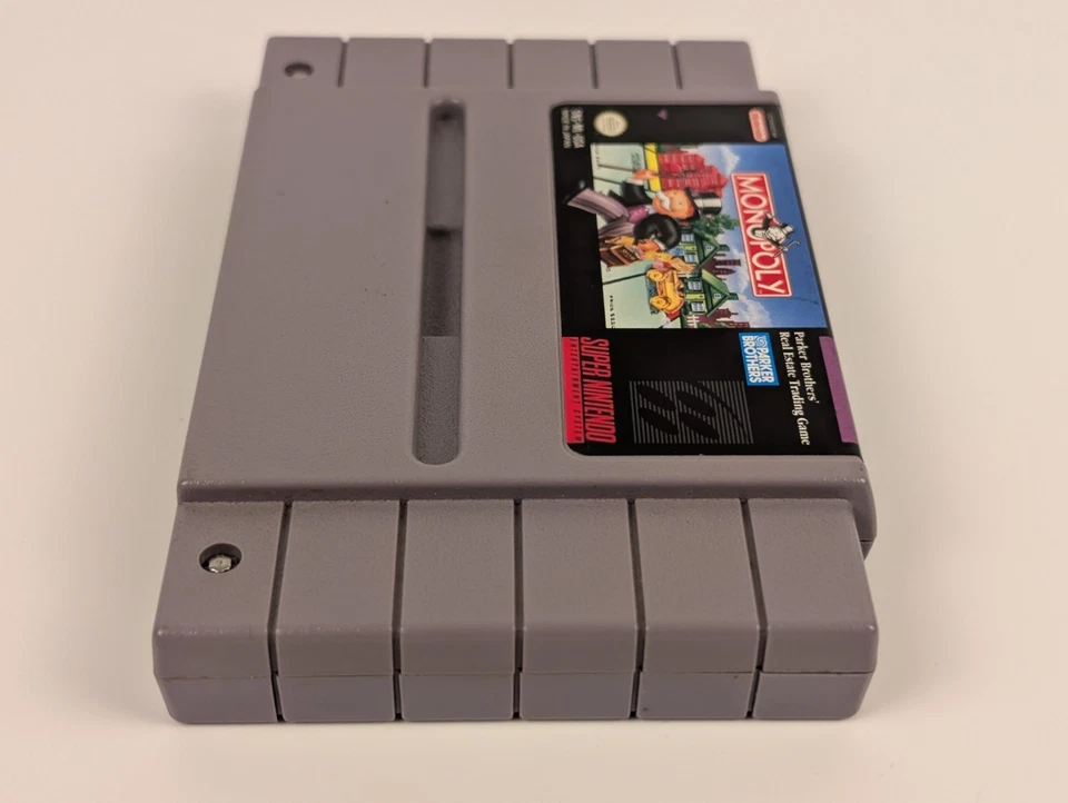 Monopoly (Super Nintendo, 1992) SNES➡️AUTHENTIC Cartridge - Tested 🎮 - Image 4 of 4