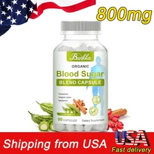 Blood Sugar Support Supplement Berberine & Cinnamon 20 Herbs Complex 90 Pills
