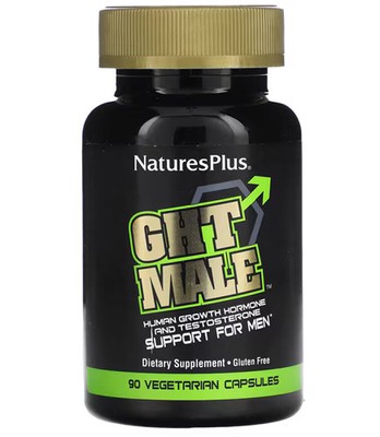 2 X NaturesPlus GHT Male Human Growth Hormone and Testosterone Boost For Men --