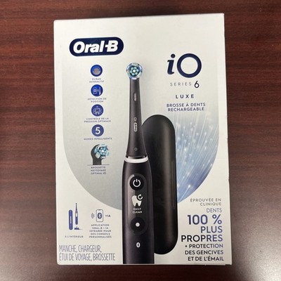 Oral-B iO Series 6 Luxe Rechargeable Toothbrush Bluetooth BRAND NEW Sealed Black