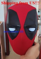 US Remote Control Deadpool 3 Full Face Mask Light Movable Eyes Helmet Cosplay
