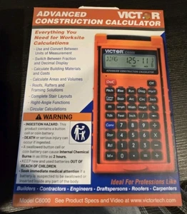 Victor C6000 Calculatrice de construction avancée Nouveau cas