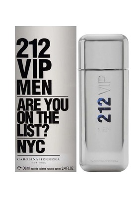 212 VIP MEN by Carolina Herrera Cologne EDT 3.3 / 3.4 oz New In Box