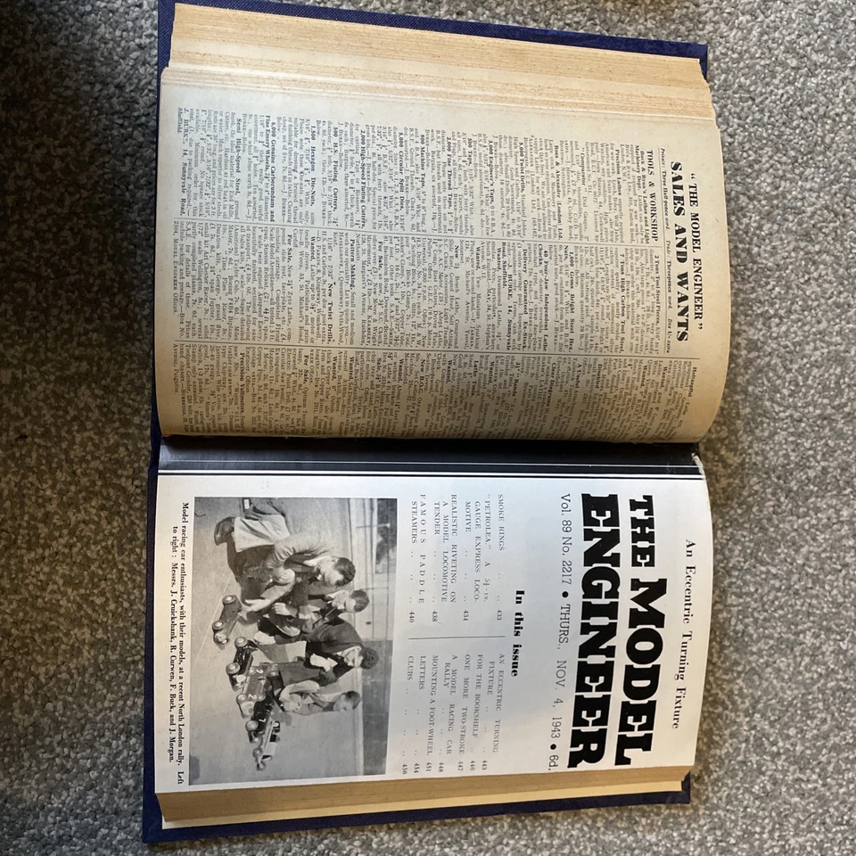 Model Engineer hobby vintage Magazines bound 1943 volume 89 Collection July/Dec  - Image 4 of 4