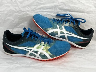 ASICS Cosmoracer MD Track & Field Spiked Running Shoes Blue - Men Sz 8.5/Wm Sz 7