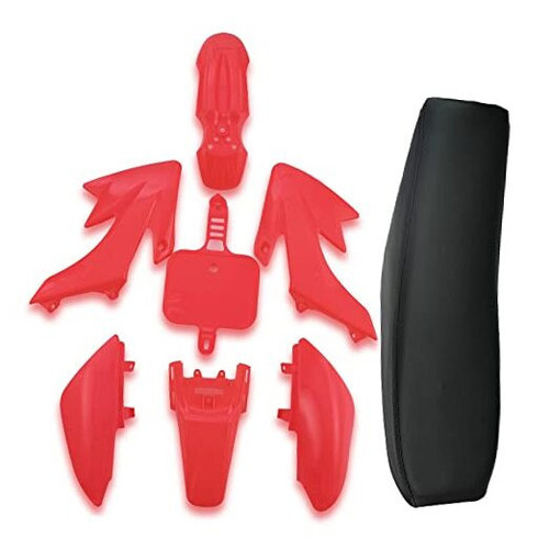 Plastics Kit with Black Seat for CRF50 XR50, Chinese 50cc Dirt Pit