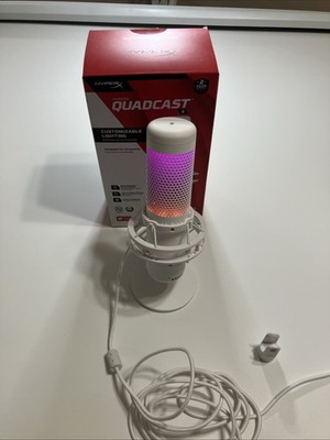 HyperX QuadCast S Standalone Microphone RGB Lighting White 519P0AA from Japan