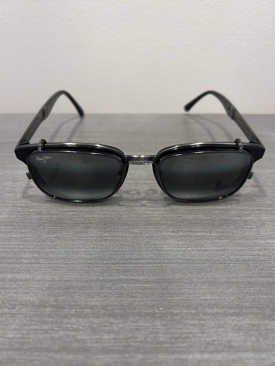 MAUI JIM Clip On Sunglasses Eyeglasses MJ 754-01B Caspian
