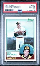 1983 TOPPS JOHN MONTEFUSCO #223 SAN DIEGO PADRES PSA 10