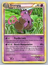 Grumpig 23/102 HP HGSS Triumphant Pokemon