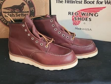 Red Wing 8138 (6-inch Moc-toe)  US Men's Size 8 1/2 EE (Amber Harness)