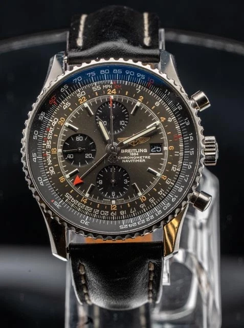 Breitling Grey Navitimer GMT 46MM Watch A24322 Rare Limited Edition Chronograph - Image 2 of 4