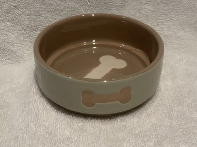 Top Paw Small Bone Non-Slip Food/Water 4oz. Bowl 4.25 W x 1.75 H