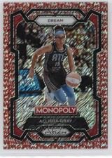 2024 Panini Prizm Monopoly WNBA Millionaire Red Shimmer /100 Allisha Gray #6 ux1