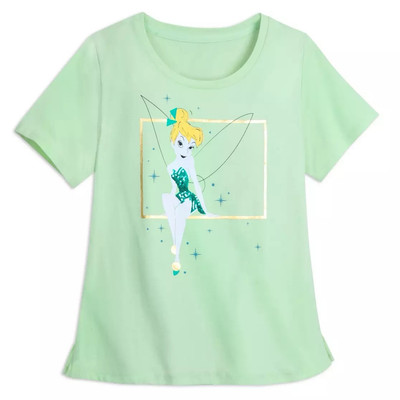 Disney Tinker Bell Fairy Women's Size Medium Green T-Shirt NEW