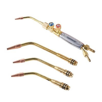 4Pcs Welding/Brazing Torch Set for Acetylene and Oxygen Tanks Specific Valves