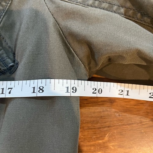 Abercrombie & Fitch Military Style Green Olive Drawstring Parka Jacket VTG y2k - Picture 6 of 6