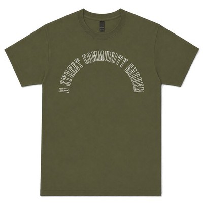 B STREET COMMUNITY GARDEN T-SHIRT RETRO VARSITY STYLE USA NEW YORK PARK
