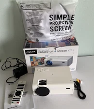 GPX Projector With Bluetooth 120" Projection Screen