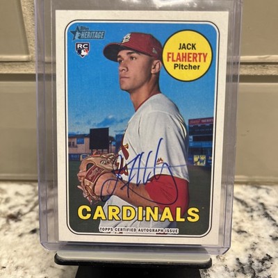 2018 TOPPS HERITAGE REAL ONE JACK FLAHERTY RC AUTO CARDINALS #ROA-JF