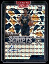 2020-21 Panini Mosaic #RS-ELI Elijah Hughes Rookie Scripts Auto