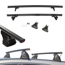 Für Honda CR-V 3 III RE_ 07-11 Schwarz Stahl Dachträger Gepäckträger Fixpunkt