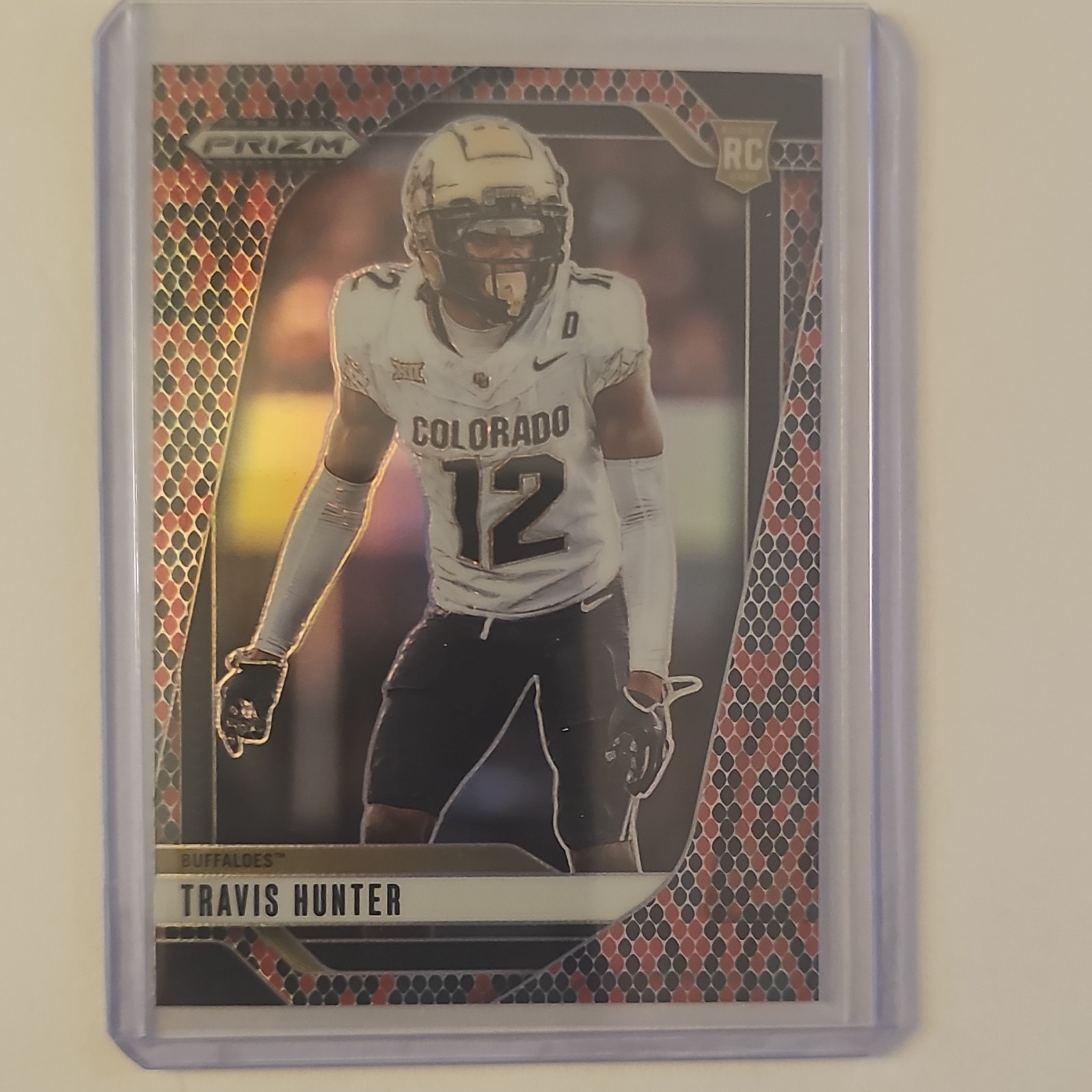 2025 Panini Prizm Draft Picks Snake Skin Prizm RC Travis Hunter Colorado #20