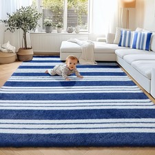 Fluffy Rugs Large Shaggy Rug Bedroom Living Room Anti Slip Soft Carpet Floor Mat