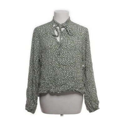 Emery Rose, Bluse, Größe: XL, Grün/Weiß/Mehrfarbig, Polyester, Blumen #YG7