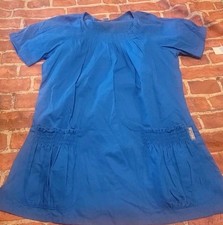 koi by kathy peterson Womens Scrub Top Sz Small Nwt Blue Lily