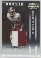 2005 Donruss Gridiron Gear Rookie Jersey Nameplate 23/50 Carlos Rogers #147 0p5