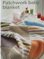 Knitting Pattern 1545   Patchwork Baby Blanket In Debbie Bliss Cashmerino