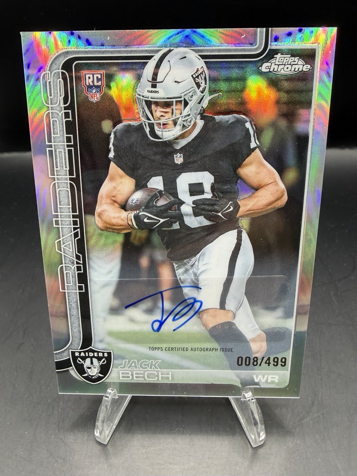 2025 Topps Chrome - Rookie Autographs Jack Bech #RA-JBE Refractor /499 (AU, RC)
