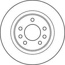 2x Bremsscheibe voll DF4960 TRW für OPEL GT Cabriolet