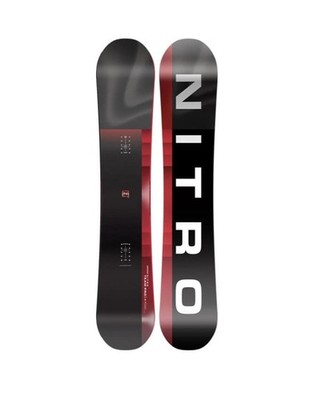 Nitro Team Pro Camber Snowboard 165cm Wide (schwarz/rot)