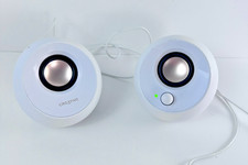 Creative Pebble 2.0 altoparlanti desktop alimentati USB bianco controllo volume AUX