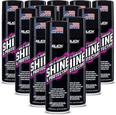 Slick Product Multi Surface Shine Protectant Spray UV Protect 17.35 oz 12 Pack