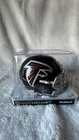Kyle Pitts Signed Falcons Speed Mini Helmet Silver Ink Auto BAS COA NFL