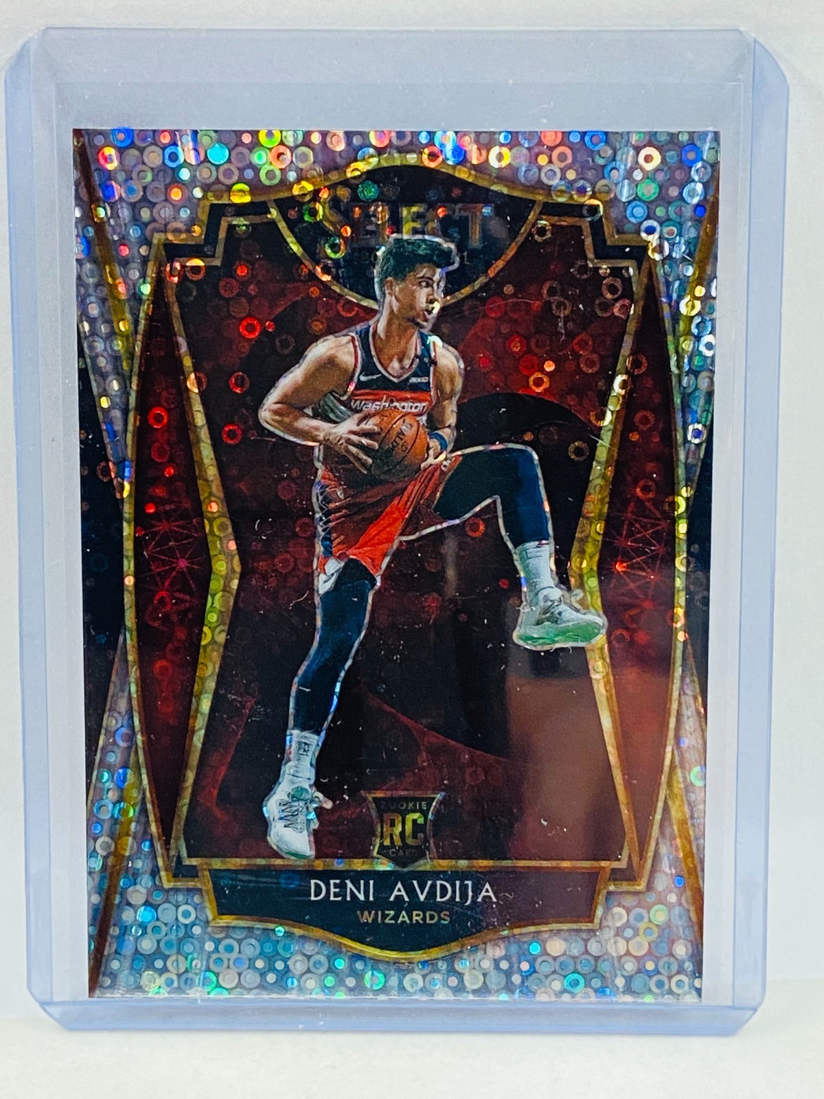 2020-21 Panini Select Deni Avdija RC Premier Silver Disco #180