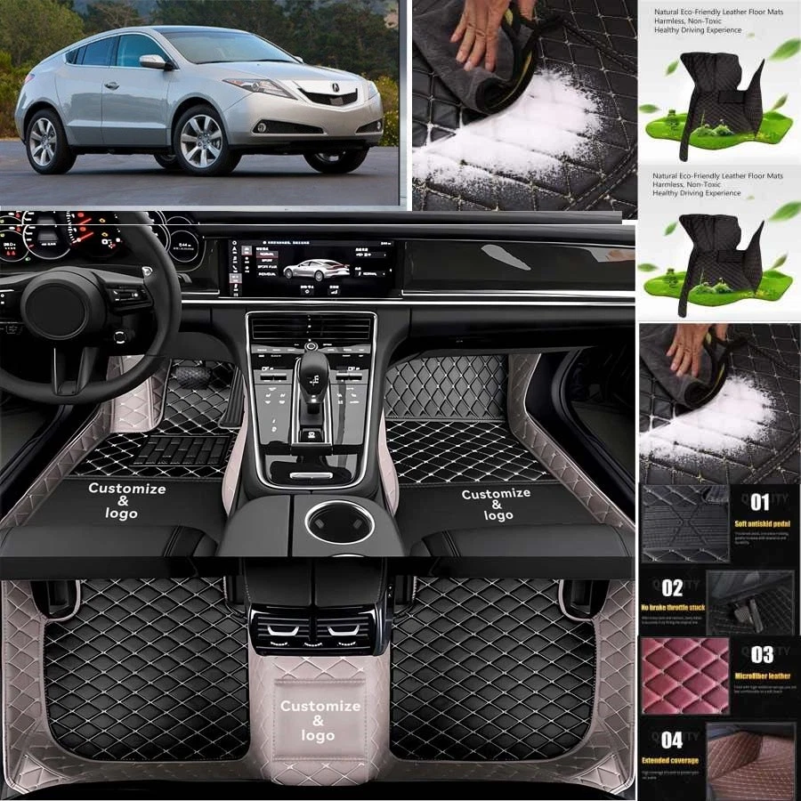 For Acura ZDX Car Floor Mats Luxury Waterproof Carpets Liners Interior Auto - Image 2 of 4