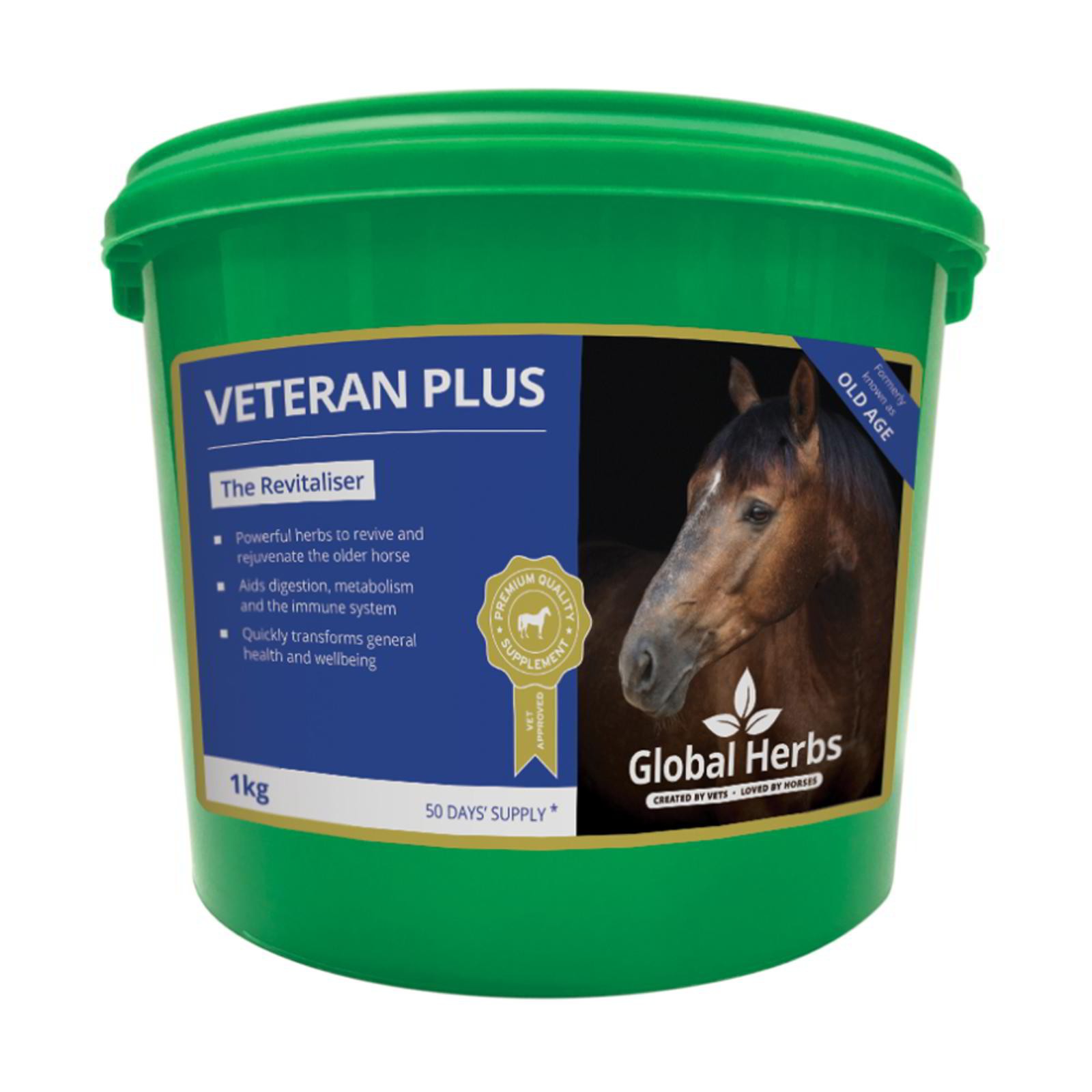 Global Herbs Veteran Plus Supplement - 1Kg