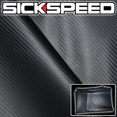 BLACK CARBON FIBER RACE SEAT FABRIC/CLOTH/VINYL FOR RECARO/BRIDE/SPARCO E